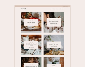 Only 3 left! Fenrys • Blogger/Blogspot Theme ~ Fully Responsive ~ Warm and Minimalist