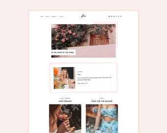 Only 2 left! Ava • Blogger/Blogspot Theme ~ Fully Responsive ~ Minimal & Pretty