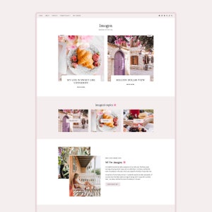 Only 1 left! Imogen • Blogger/Blogspot Theme ~ Fully Responsive ~ Chic and Minimalist