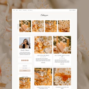 CLEARANCE · Odessa Blogger Theme | Minimalist Grid Blogger Template