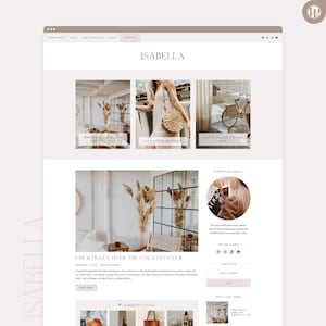 Neutral WordPress Blog Theme | Isabella | Kadence | Website Template