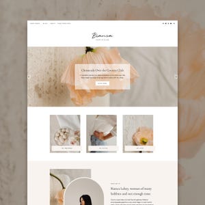 Feminine WordPress Blog Theme for Lifestyle, Beauty and Fashion Bloggers | Bianca | Kadence Child Theme