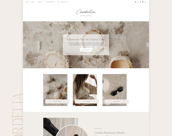 Thème de blogueur Cordelia | Modèle Blogger élégant | Thème de blogueuse mode