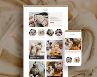 CLEARANCE · Juniper Blogger Theme | Modern Lifestyle Blogger Template