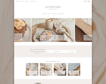 Feminine WordPress Blog Theme | Guinevere | Kadence Child Theme | WordPress Website Template
