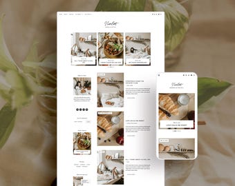 CLEARANCE · Violet Blogger Theme | Minimalist Blogger Template