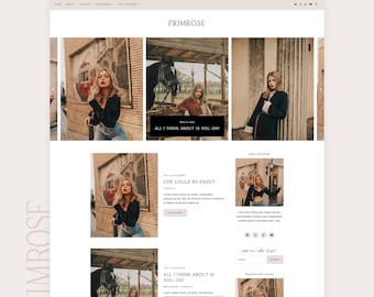 Thème Blogger Primevère | Modèle Blogspot moderne