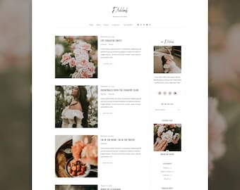 Delilah Blogger Theme | Minimalist Blogger Template