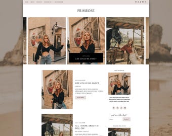 CLEARANCE · Primrose Blogger Theme | Modern Blogspot Template