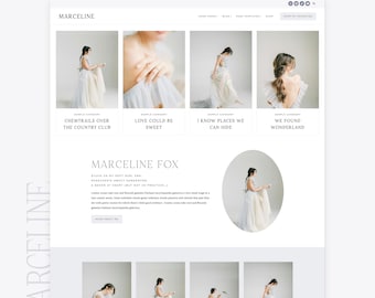 Feminine WordPress Theme | Kadence | Marceline WordPress Website Template