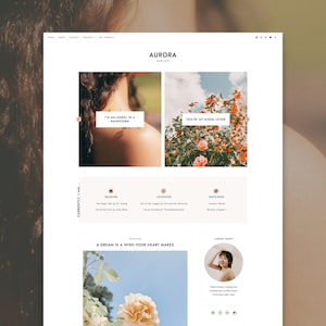 Aurora Blogger Theme | Minimalist Blogger Template