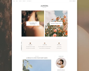 Aurora Blogger Theme | Minimalist Blogger Template