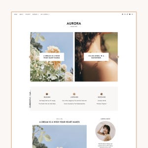NEW! Aurora | Blogger Theme for Lifestyle, Entertainment and Food Bloggers | Minimal and Clean Blogger Template