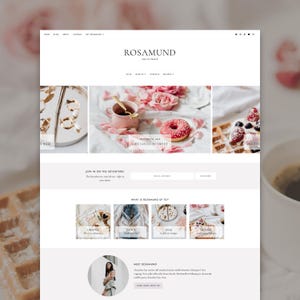 Rosamund Blogger Theme | Feminine Lifestyle Blogger Template