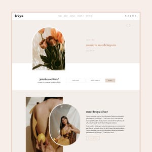 NEW! Freya | Blogger Theme for Lifestyle, Fashion, Beauty and Entertainment Bloggers | Modern and Charming Blogger/Blogspot Template