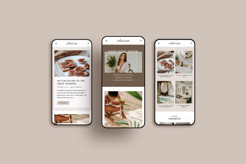 Adelaide WordPress Theme | Kadence Child Theme | For Personal, Lifestyle and Beauty Bloggers | Fully Responsive Design