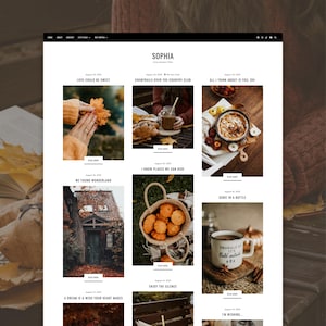 Sophia Blogger Theme | Bold Blogger Template