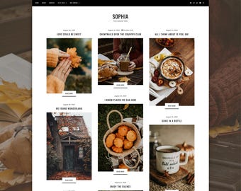 Sophia Blogger Theme | Bold Blogger Template