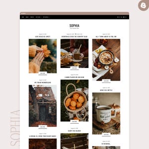Tema Sophia Blogger / Plantilla Bold Blogger