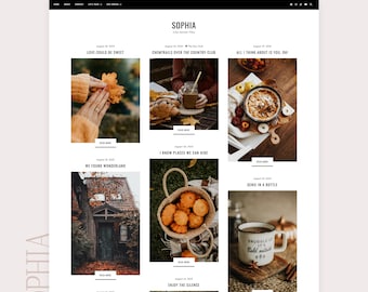 Thème du blogueur Sophia | Modèle Blogger audacieux