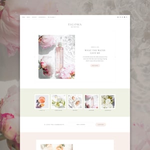 Paloma Blogger Theme | Feminine Lifestyle Blogger Template