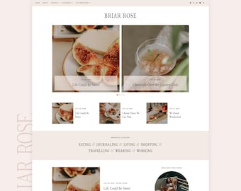 Thème Blogger Rose de bruyère | Modèle de blogueuse féminine | Thème Blogger rose