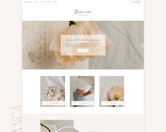 Thème de blog WordPress féminin | Modèle de site Web Bianca | Kadence | Modèle WordPress rose