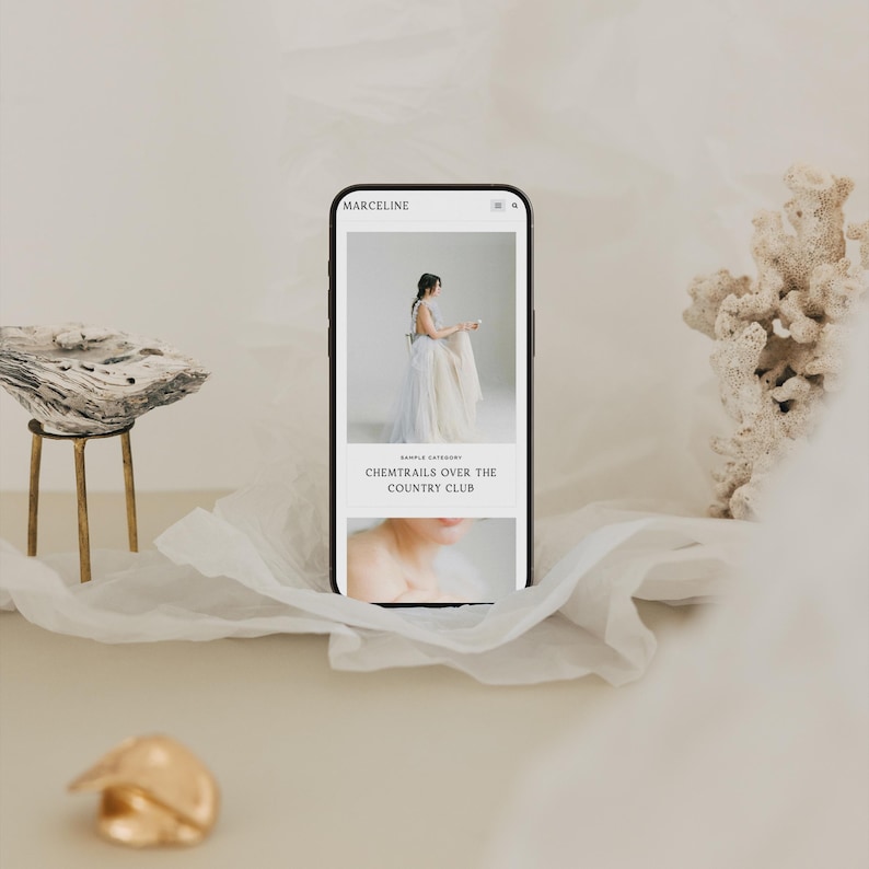 Marceline WordPress Theme, Kadence Child Theme, WordPress Template, Feminine WordPress Theme, WordPress Blog Theme