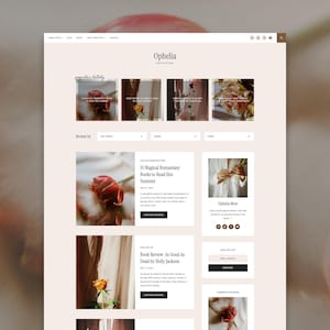 LIQUIDACIÓN · Tema de blog femenino para WordPress / Ophelia / Plantilla minimalista para WordPress / Tema hijo Kadence