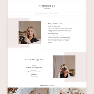 Guinevere WordPress Theme Fully Responsive Minimal & Feminine image 3