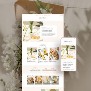 WordPress Theme für Rezept Blogger | Kadence Kind Theme | Food Blog Design | Lilli | Gesundheit & Wellness