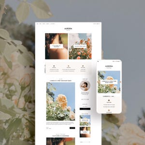 Aurora Blogger Theme | Minimalistisches Blogger Template