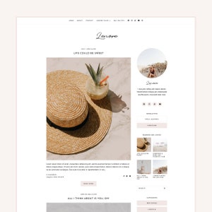 Lenore | Blogger Theme for Lifestyle and Personal Bloggers | Minimal and Clean Blogger/Blogspot Template