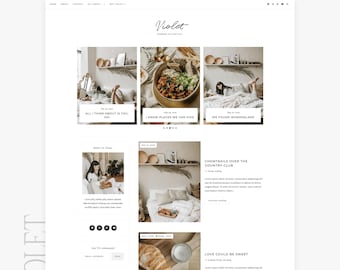 Thème Blogger violet | Modèle de blogueur minimaliste