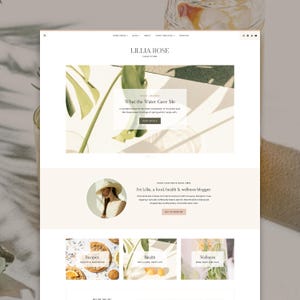 Lillia WordPress Blog Theme | Feminine WordPress Template | Kadence Child Theme