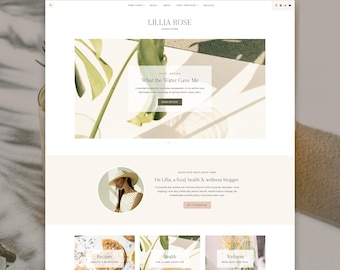 Lillia WordPress Blog Theme | Feminine WordPress Template | Kadence Child Theme
