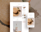 Lenore Blogger Theme | Minimalist Pink Blogger Template