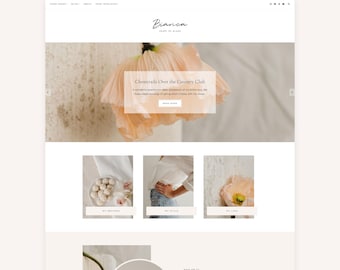 WordPress-blogthema voor lifestyle beauty- en modebloggers | Bianca | Vrouwelijk websitesjabloon | Kadans-kindthema