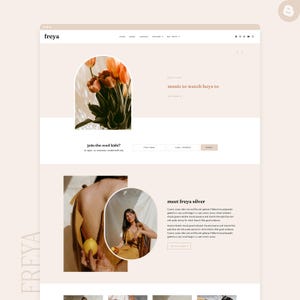 Tema Freya Blogger / Plantilla moderna para blogger / Tema para blogger de estilo de vida