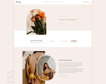 Thème Blogger Freya | Modèle Blogger moderne | Thème de blogueur lifestyle