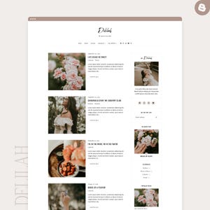 Delilah Blogger Theme | Minimalist Blogger Template