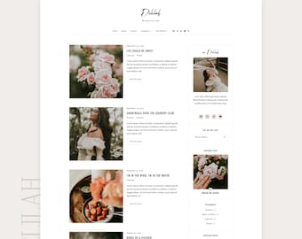 Thème du blogueur Dalila | Modèle de blogueur minimaliste