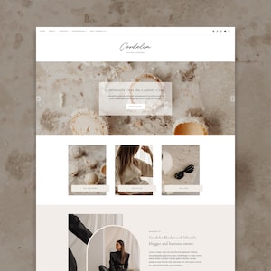 Cordelia Blogger Theme | Elegant Blogger Template for Fashion and Lifestyle Bloggers