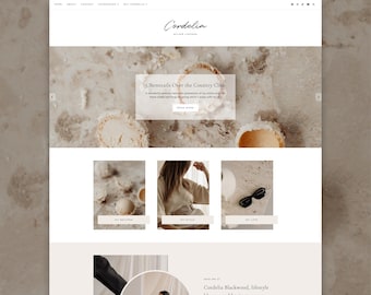 Cordelia Blogger Theme | Elegant Blogger Template for Fashion and Lifestyle Bloggers