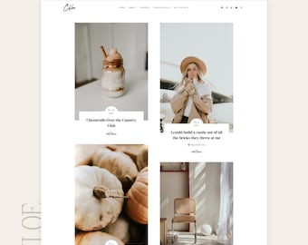 Thème Blogger Chloé | Modèle de blogueur minimaliste