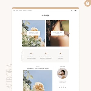 Aurora Blogger Theme | Minimalistisches Blogspot Template