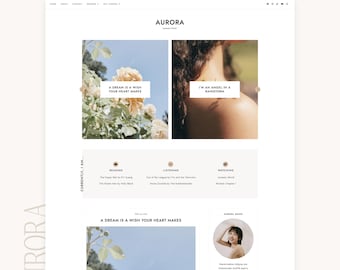 Thème Blogger Aurora | Modèle de blog minimaliste