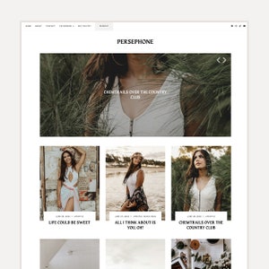 Persephone | Blogger Theme for Lifestyle, Food and Book Bloggers | Modern and Bold Blogger/Blogspot Template