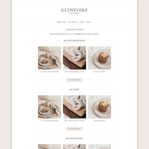 Guinevere WordPress Theme Fully Responsive Minimal & Feminine image 5