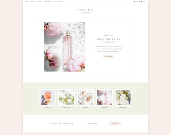 NOUVEAU ! Thème Paloma Blogger | Modèle de blogueuse féminine